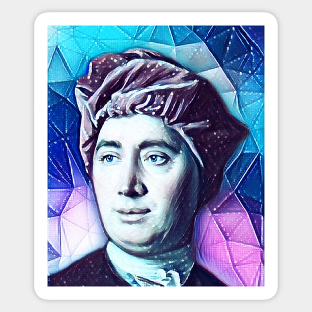 David Hume Snowy Portrait | David Hume Artwork 12 Sticker by JustLit